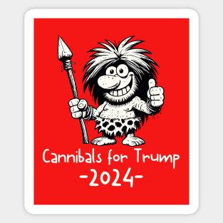 Cannibals for Trump 2024 Sticker